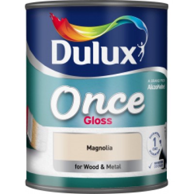 Dulux Once Gloss Magnolia 750ml