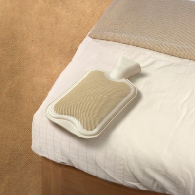 2 Litre Hot Water Bottle in Cream