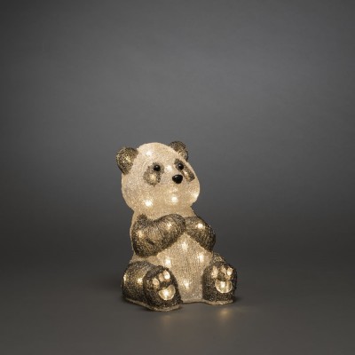 LED Acrylic Panda Bear 27cm