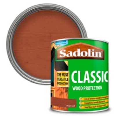 Sadolin Classic Woodstain Satin Redwood 1Ltr