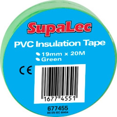 Green 20 Metre Pack 10 PVC Insulation Tapes