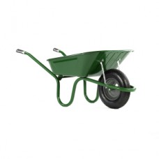 Wheelbarrow Green 90L Pneumatic Wheel