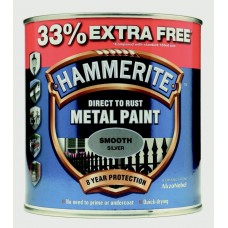 Hammerite Smooth Silver 750ml +33% foc