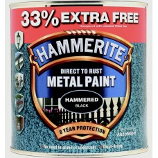 Hammerite Black 750ml + 33%foc