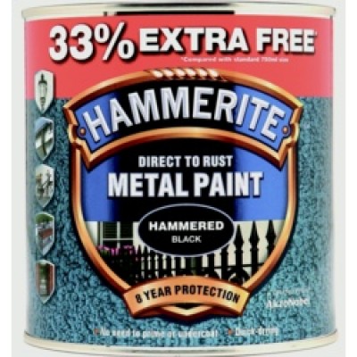 Hammerite Black 750ml + 33%foc