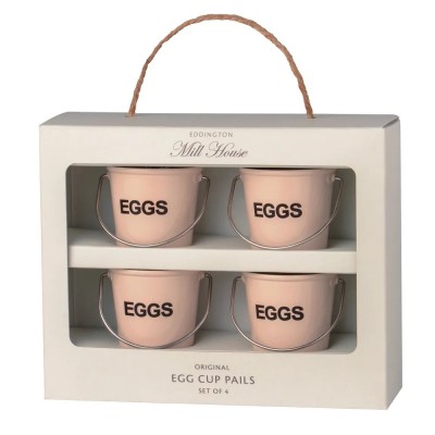 Mill House Cream Egg Cup Pails 4pc