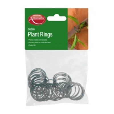 COATED PLANT RINGS 50PK