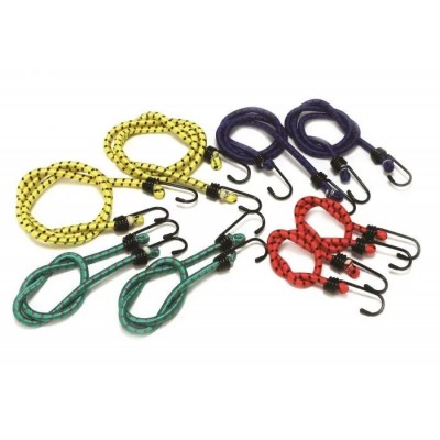 8 Piece Mixed 8mm Bungee Straps Set