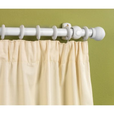 White Wooden C/Pole 150cm, 28mm diamete