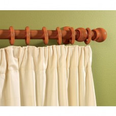 Walnut Effect Curtain Pole 300cm, 28mm diamet