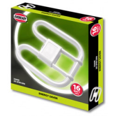 Boxed In 40s 2D Lamp 16W 2 PIN 240V CFL