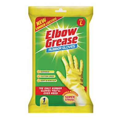 El Grease Rubber Glv Lrg 1Pk