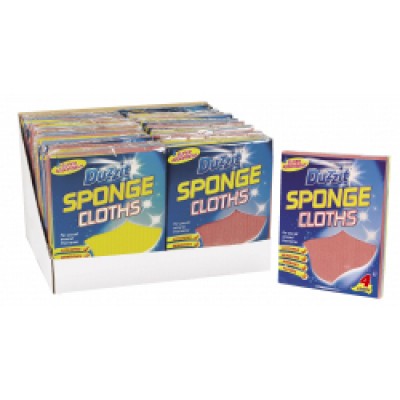 Duzzit Sponge Cloths 4 Pack