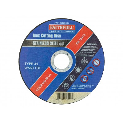FAI11512INOX CUT OFF WHEEL S/STEEL