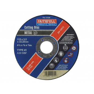 Cut Off Disc for Metal 115 x 3.2 x 22mm