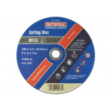Cut Off Disc for Metal 230 x 3.2 x 22mm