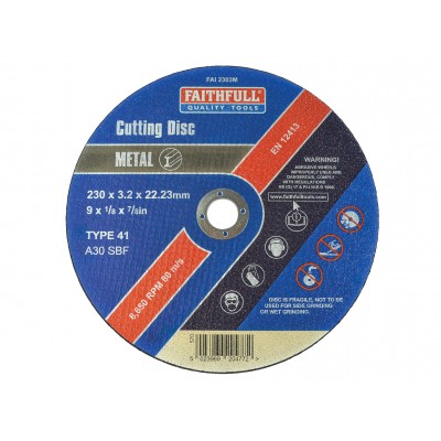 Cut Off Disc for Metal 230 x 3.2 x 22mm