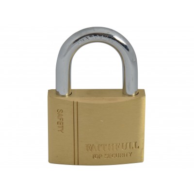 FAIPLB50 PADLOCK BRASS 50MM