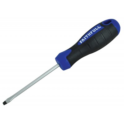 Slotted Flared Soft Grip Screwdriver 75mm