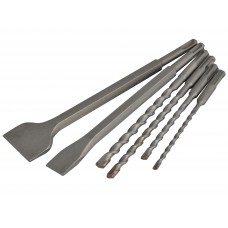 6PC SDS+CHISEL AND BIT SET