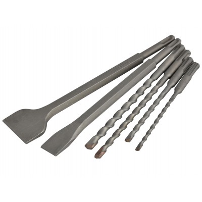 6PC SDS+CHISEL AND BIT SET