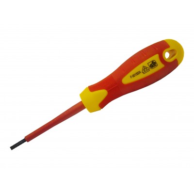 Soft Grip VDE Screwdriver Slotted 2.5 x 7
