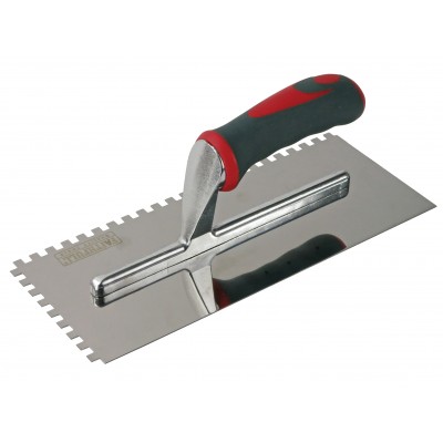Soft Grip Notched Trowel Stainless Steel