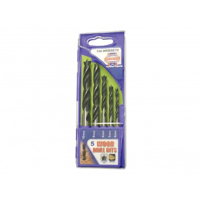 FAIWDBSET5 5 WOOD DRILL BITS