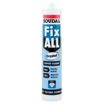 Soudal Fix All Crystal Sealant/Adhesive 290ml Cartridge