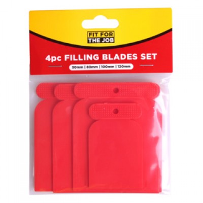 4 Pack Plastic Filling Blades