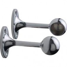 Rothley Deluxe End Brackets - Chrome Finish 19mm x 2