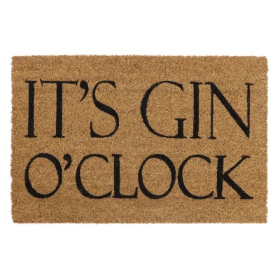 Latex Coir Door Mat Gin OClock 40x60cm