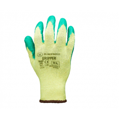 Latex Gripper Gloves - Large