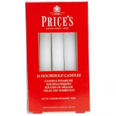 White Household Candles 10 Pack