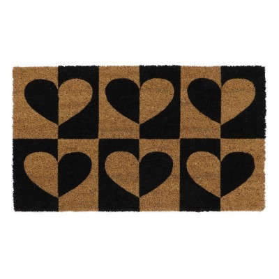 Latex Coir Door Mat Heart to Heart 40x70cm