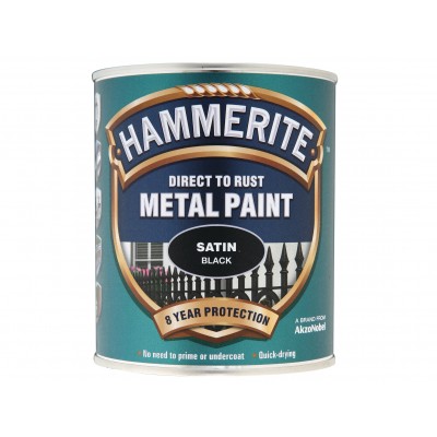 HAMMERITE SATIN BLACK 750ML