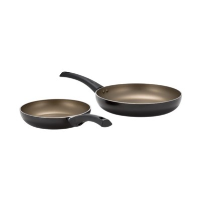 Radiant Essentials, 2 Piece Frying Pan Set, Non-Stick, Black