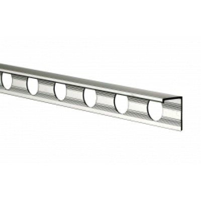 Tile Trim 2.4m x 12mm Chrome L Shape