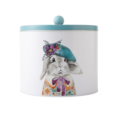 Tipperleyhill Rabbit Biscuit Tin, 3.5L, 18 x 18CM