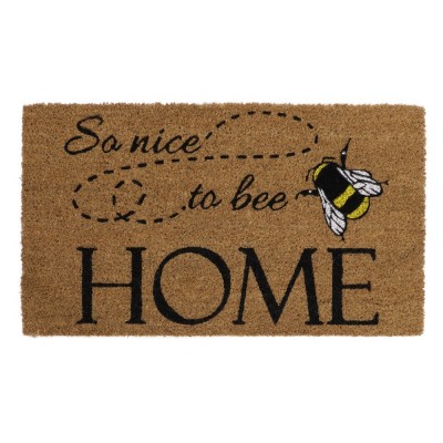 Latex Coir Door Mat - Nice To Bee Home