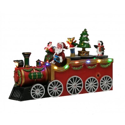 24cm B/O Lit Christmas Train with Music