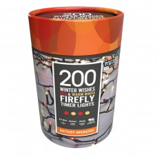 200 B/O Timer Firefly Lights - Winter Wishes