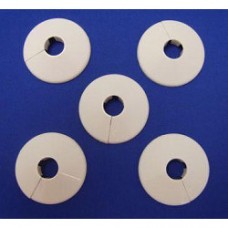 White (Pack 5) Pipe Collar - 15mm