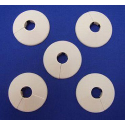 White (Pack 5) Pipe Collar - 15mm