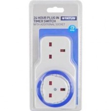 24 Hour Mechanical Timer Switch with Additional Socket