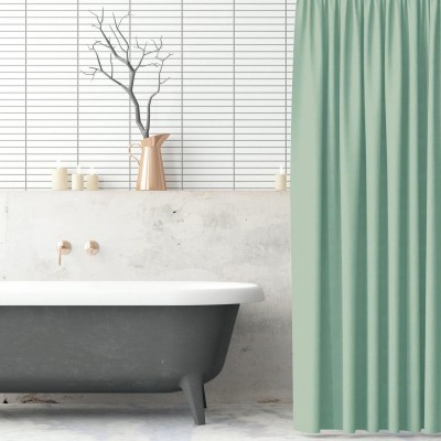 Mint Green Polyester Shower Curtain 180x180cm