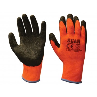 Knitshell Thermal Gloves Orange/Black