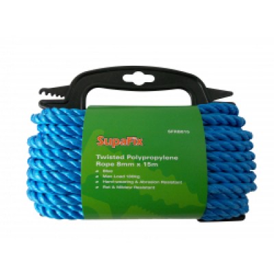 SupaFix Twisted Polypropene Rope 15m 8mm